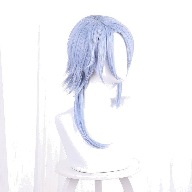 Kamisato Ayato Blue Styled Cosplay Wig for Genshin Impact - 503Y - Image 3