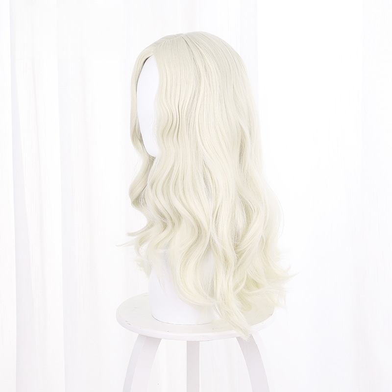 Psychologist White Slightly Wavy Cosplay Wig for Identity V - 476OB - Image 2