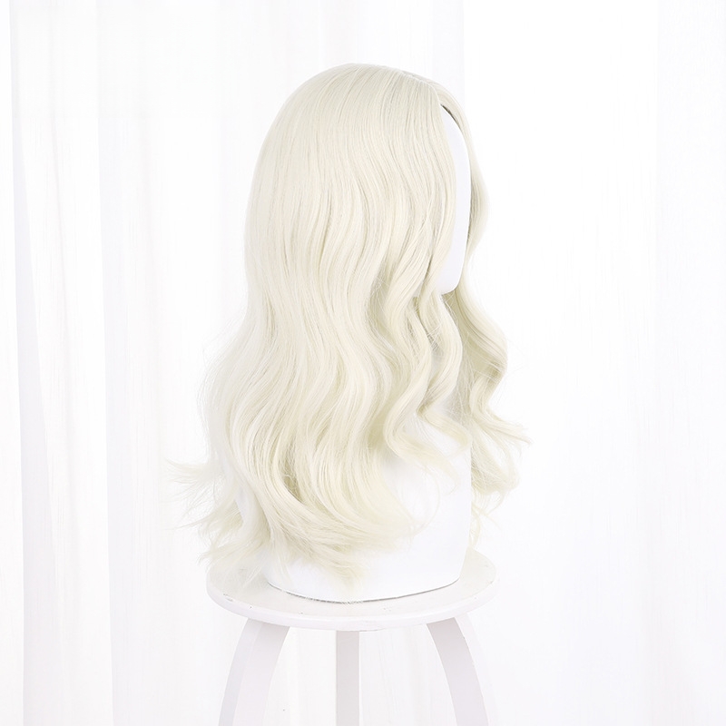 Psychologist White Slightly Wavy Cosplay Wig for Identity V - 476OB - Image 3