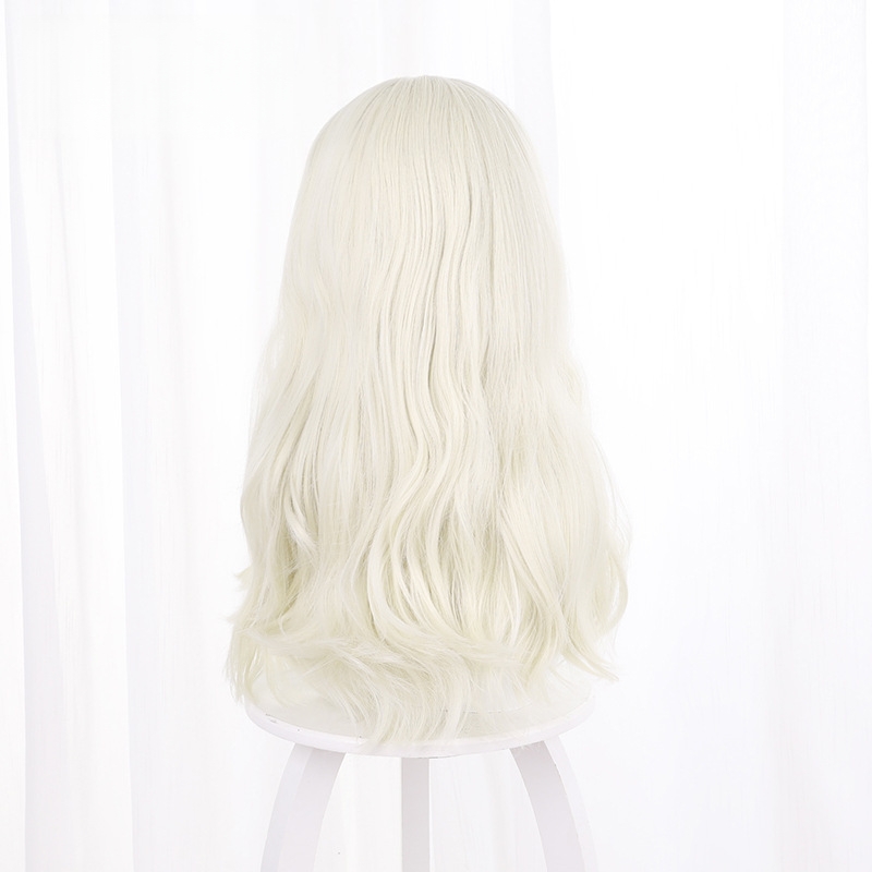 Psychologist White Slightly Wavy Cosplay Wig for Identity V - 476OB - Image 4
