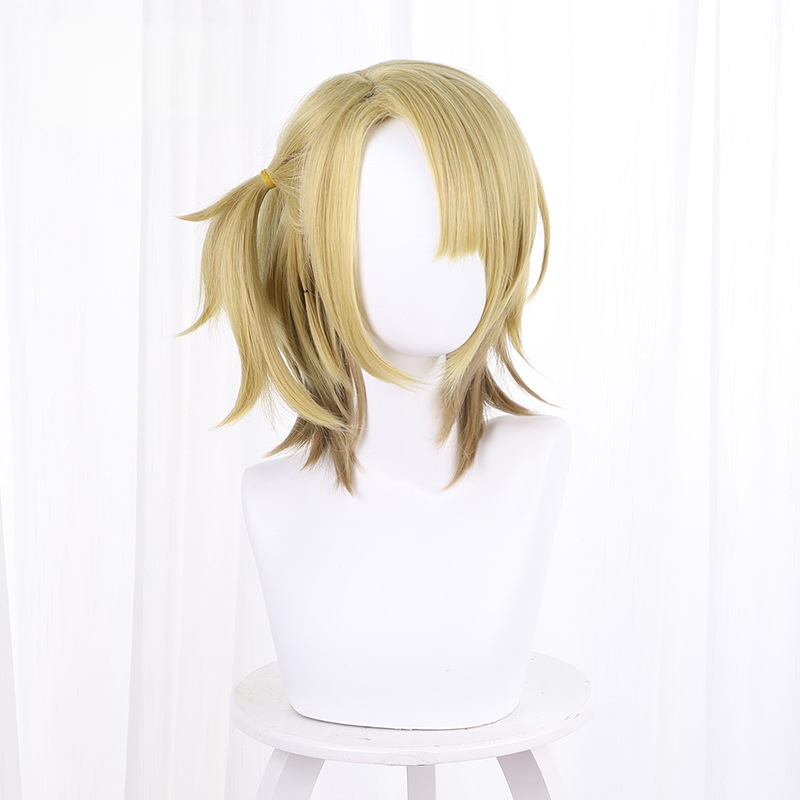 Luca Kaneshiro Gradient Short Ponytail Cosplay Wig for VTuber - 536C