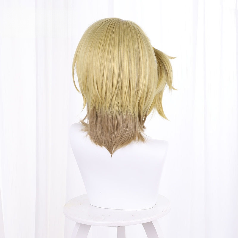 Luca Kaneshiro Gradient Short Ponytail Cosplay Wig for VTuber - 536C - Image 4
