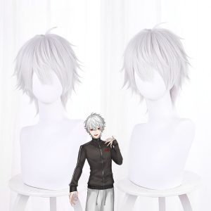 Kuzuha Silver-white Short Cosplay Wig for VTuber - 536E