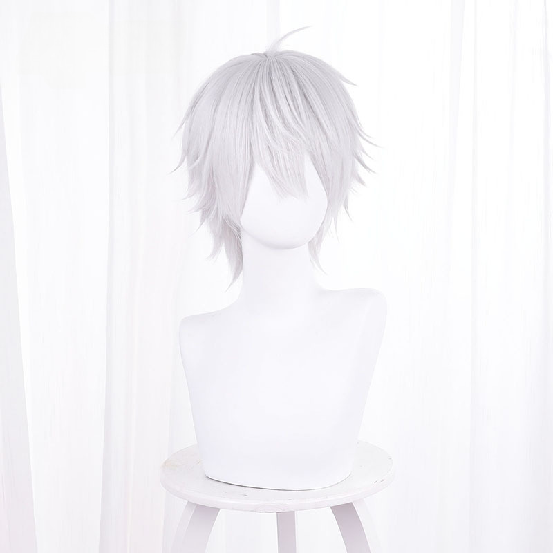 Kuzuha Silver-white Short Cosplay Wig for VTuber - 536E - Image 3