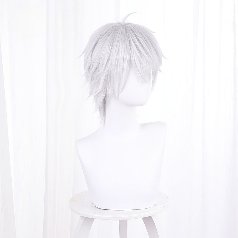 Kuzuha Silver-white Short Cosplay Wig for VTuber - 536E - Image 4