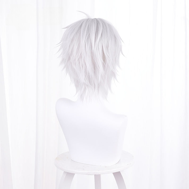 Kuzuha Silver-white Short Cosplay Wig for VTuber - 536E - Image 5