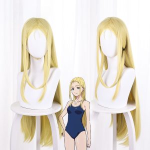 Ushio Kofune Blonde Long Straight Cosplay Wig for Summer Time Rendering - 537A