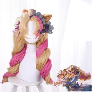 Cafe Cuties Color-mixed Clip-in Ponytail Cosplay Wig for League of Legends - 530D