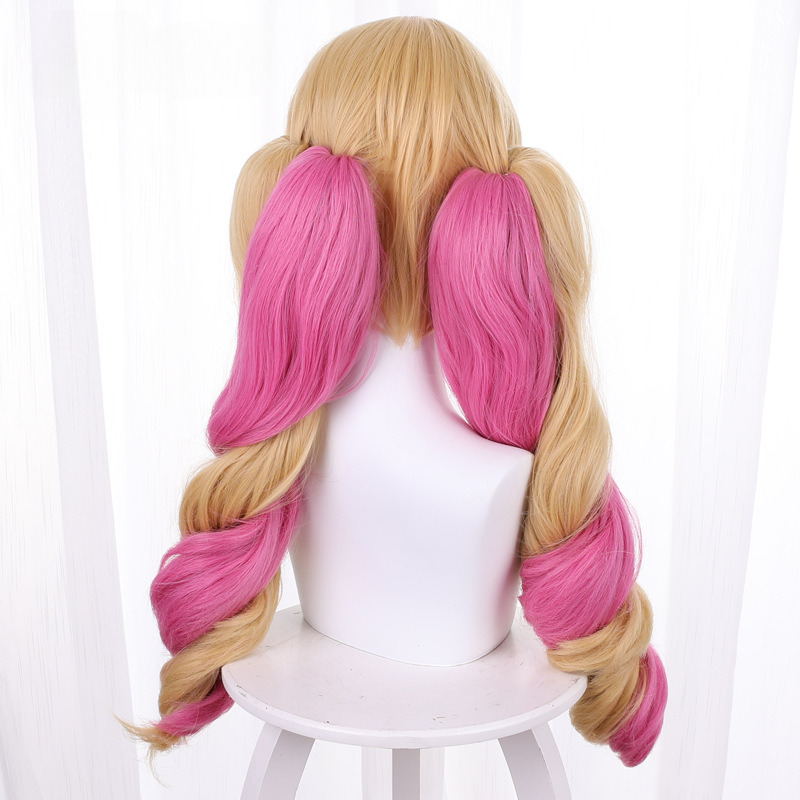 Cafe Cuties Color-mixed Clip-in Ponytail Cosplay Wig for League of Legends - 530D - Image 3