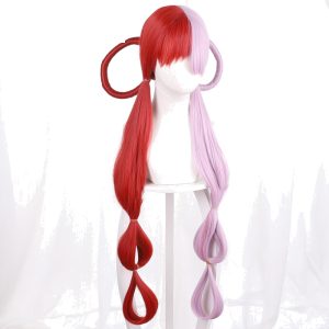 Uta Two-tone Cosplay Wig for One Piece Film: Red - 243B