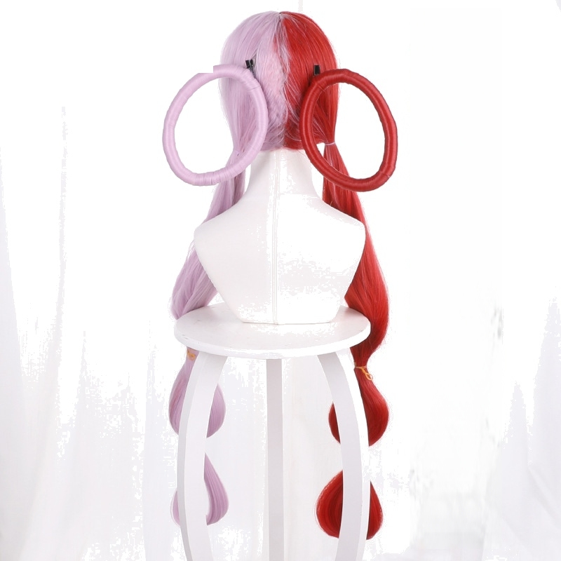 Uta Two-tone Cosplay Wig for One Piece Film: Red - 243B - Image 2