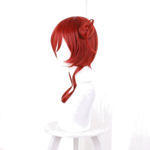 Mei Yoneme Red Hair Bun Cosplay Wig for Love Live! Superstar!! - 522G