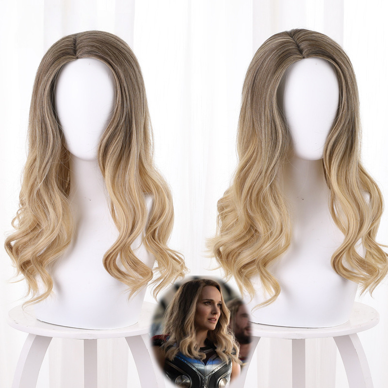 Jane Foster Gradient Yellow Long Wavy Cosplay Wig for Thor: Love and Thunder