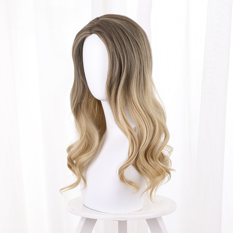 Jane Foster Gradient Yellow Long Wavy Cosplay Wig for Thor: Love and Thunder - Image 2