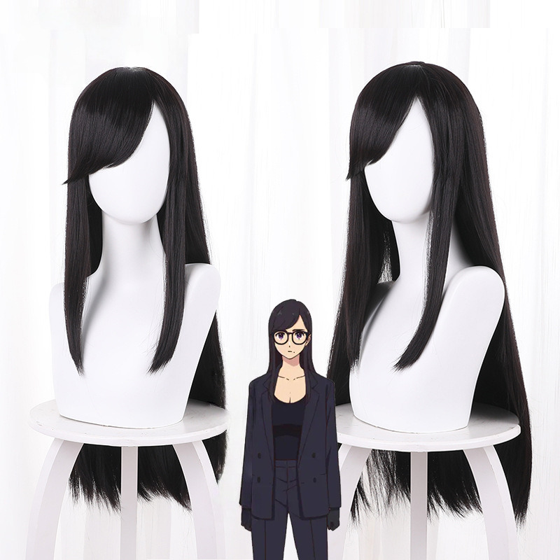 Hizuru Minakata Purple Long Straight Cosplay Wig for Summer Time Rendering - 537D