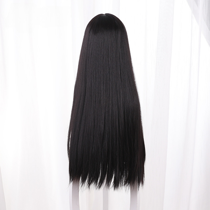 Hizuru Minakata Purple Long Straight Cosplay Wig for Summer Time Rendering - 537D - Image 5