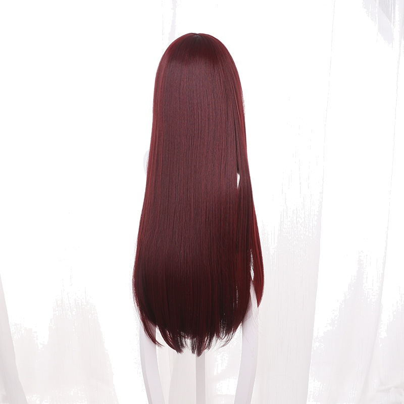 Yaeka Sakuragi Red Long Straight Cosplay Wig for The Yakuza's Guide to Babysitting - 512H - Image 4