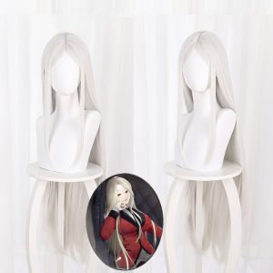 Sachiko Juraku Platinum Blonde Long Straight Cosplay Wig for Kakegurui Twin - 441G