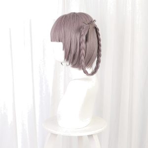 Nazuna Nanakusa Gray-purple Short Styled Hair Ring Cosplay Wig for Call of the Night - 512F