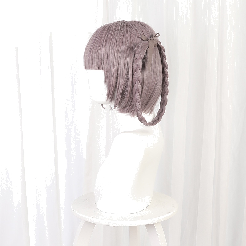 Nazuna Nanakusa Gray-purple Short Styled Hair Ring Cosplay Wig for Call of the Night - 512F