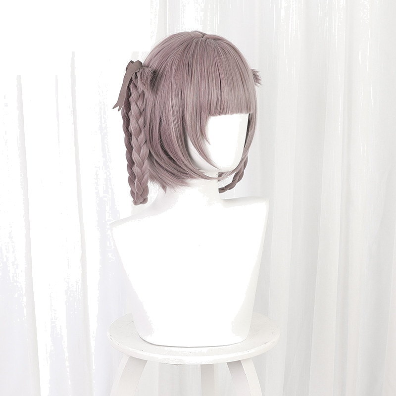 Nazuna Nanakusa Gray-purple Short Styled Hair Ring Cosplay Wig for Call of the Night - 512F - Image 2