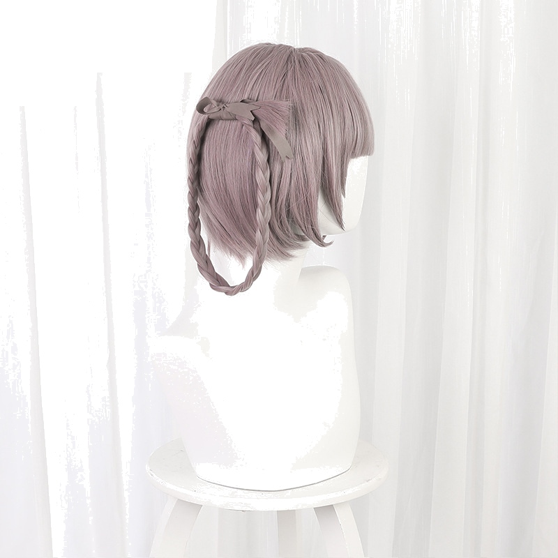 Nazuna Nanakusa Gray-purple Short Styled Hair Ring Cosplay Wig for Call of the Night - 512F - Image 3