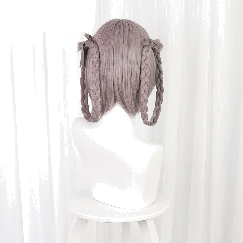 Nazuna Nanakusa Gray-purple Short Styled Hair Ring Cosplay Wig for Call of the Night - 512F - Image 4