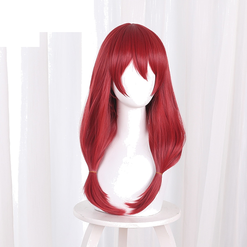 Mikura Sado Dark Red Twin Ponytail Cosplay Wig for Kakegurui Twin - 441H - Image 2