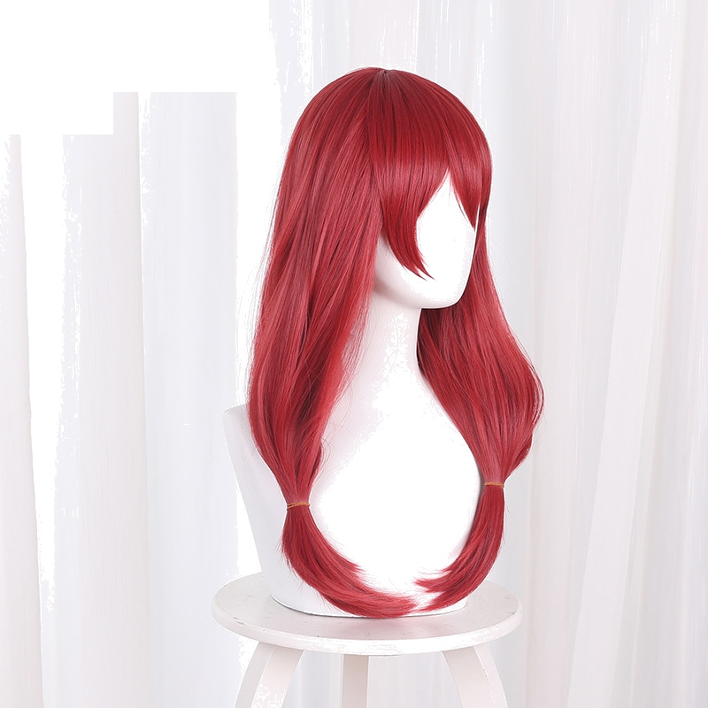 Mikura Sado Dark Red Twin Ponytail Cosplay Wig for Kakegurui Twin - 441H - Image 3