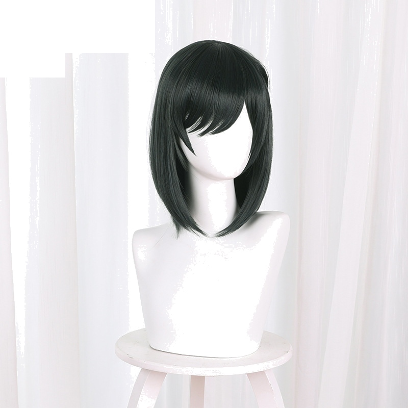 Shioriko Mifune Dark Green Bob Cosplay Wig for Love Live! Nijigasaki High School Idol Club - 522L - Image 2
