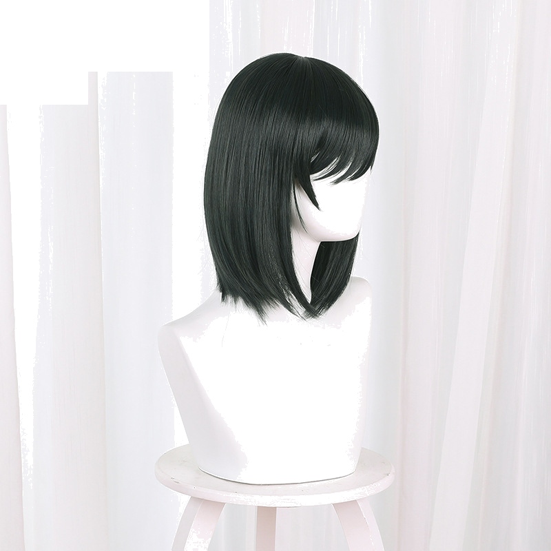 Shioriko Mifune Dark Green Bob Cosplay Wig for Love Live! Nijigasaki High School Idol Club - 522L - Image 3