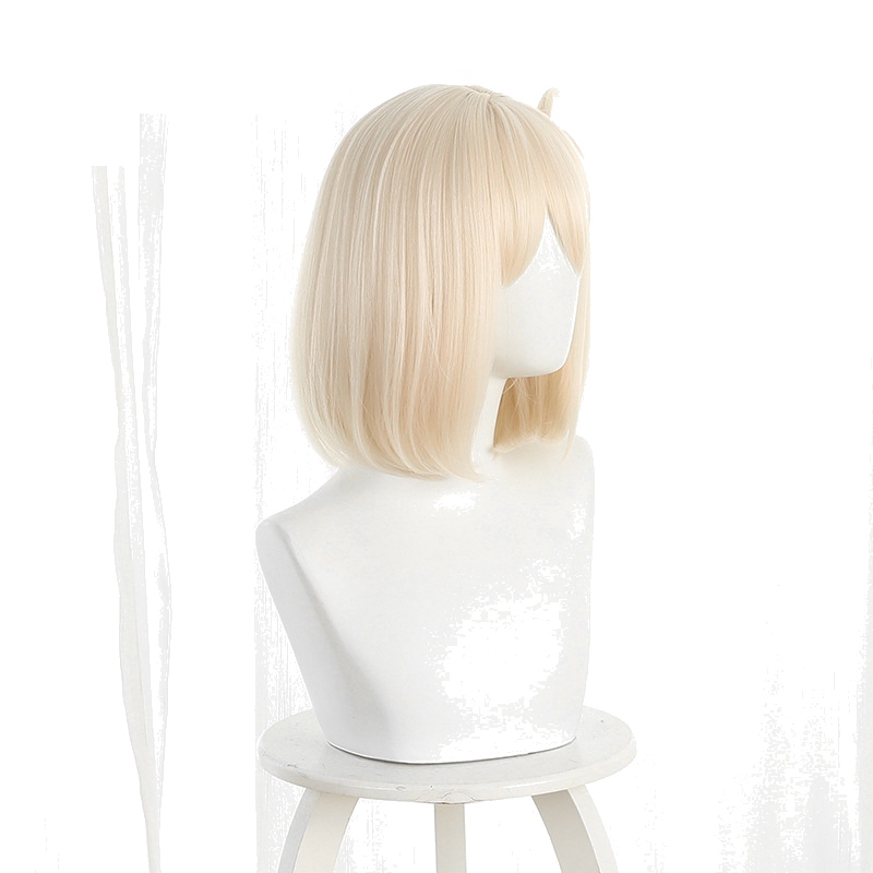 Chisato Nishikigi Pink-yellow Bob Styled Cosplay Wig for Lycoris Recoil - 542A