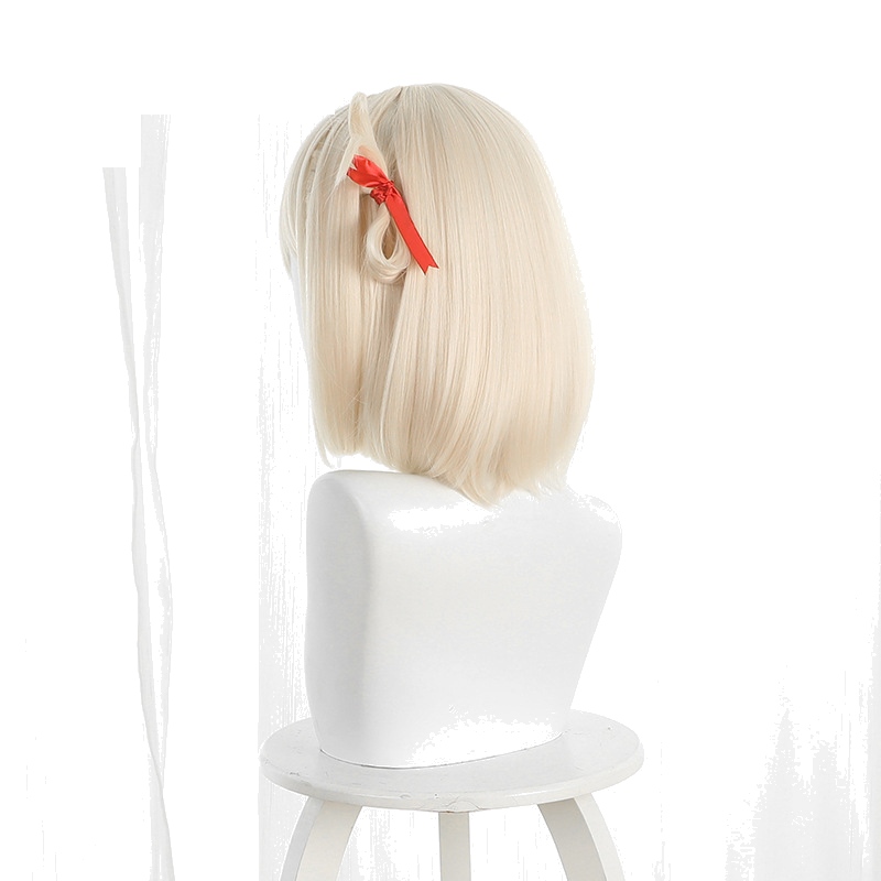 Chisato Nishikigi Pink-yellow Bob Styled Cosplay Wig for Lycoris Recoil - 542A - Image 2