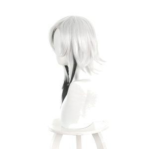 Arlecchino Silver-white Gradient Styled Cosplay Wig for Genshin Impact