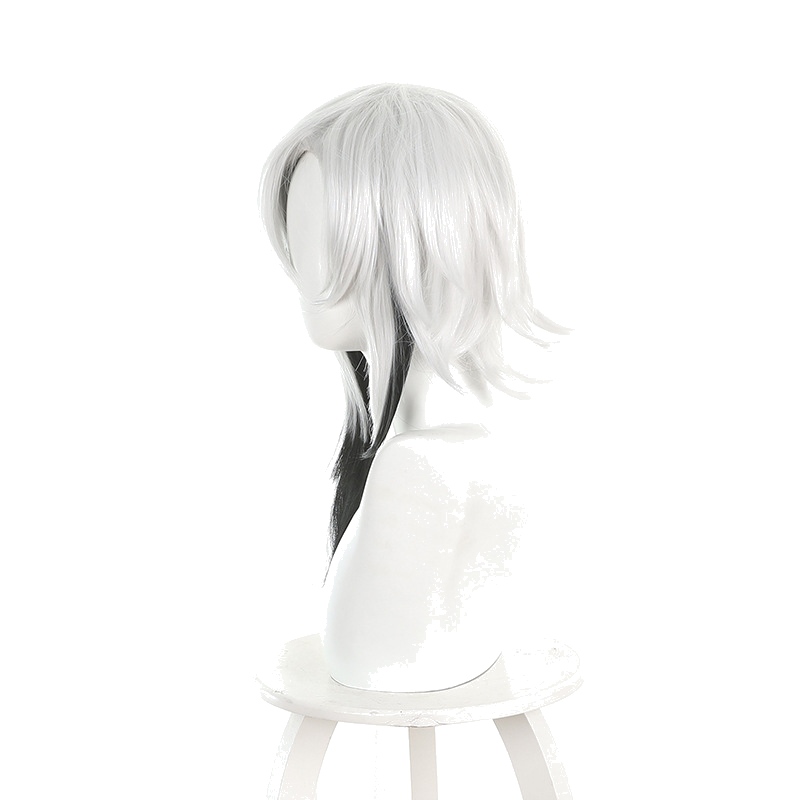 Arlecchino Silver-white Gradient Styled Cosplay Wig for Genshin Impact