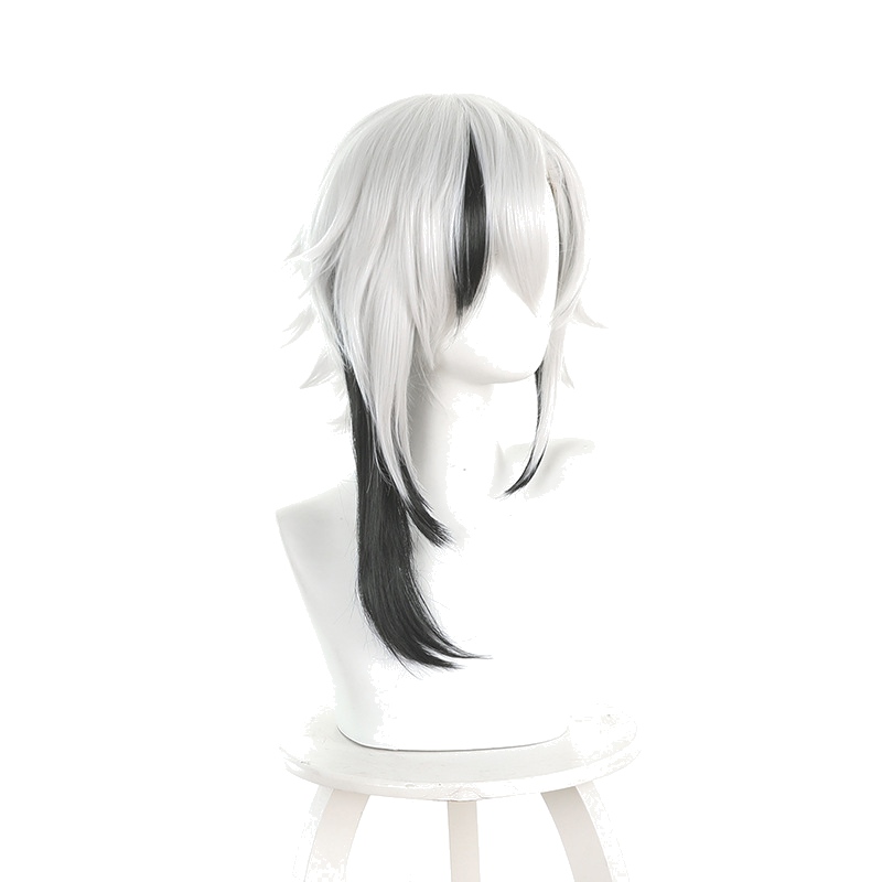 Arlecchino Silver-white Gradient Styled Cosplay Wig for Genshin Impact - Image 2