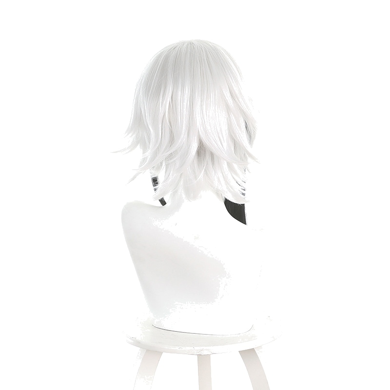 Arlecchino Silver-white Gradient Styled Cosplay Wig for Genshin Impact - Image 4