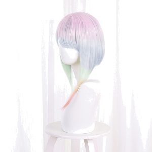Lucy Multi-color Gradient Short Styled Cosplay Wig for Cyberpunk: Edgerunners - 512I