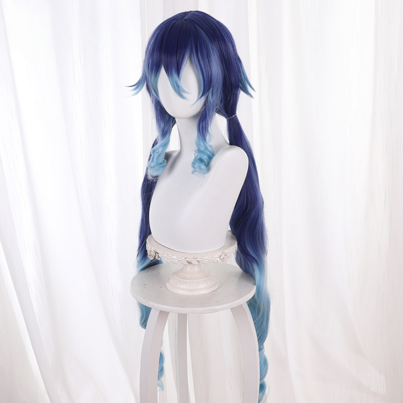 Layla Gradient Blue Twin Ponytail Cosplay Wig for Genshin Impact - 539S - Image 2