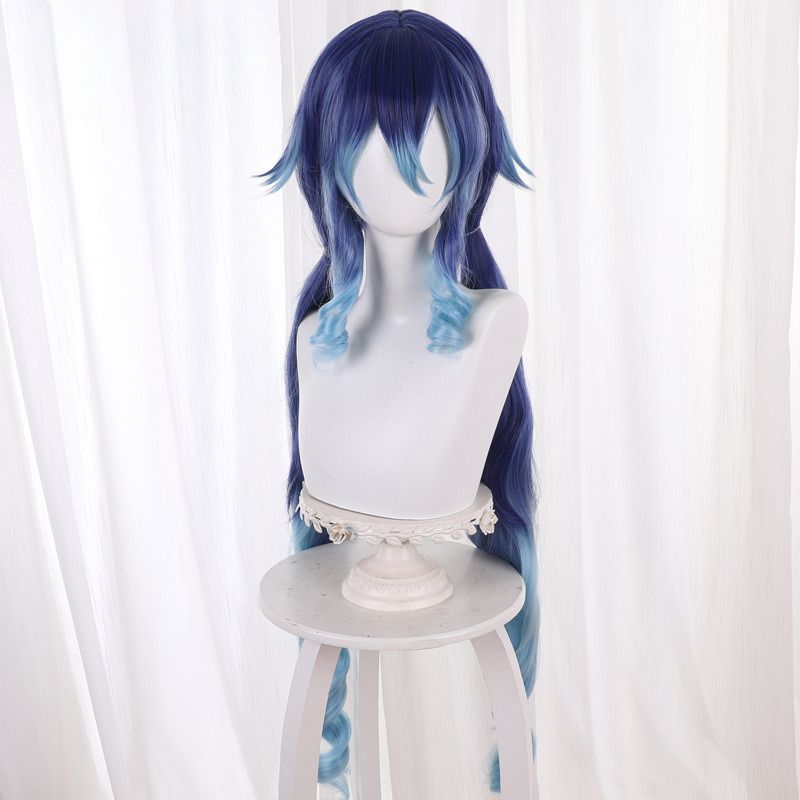 Layla Gradient Blue Twin Ponytail Cosplay Wig for Genshin Impact - 539S - Image 4
