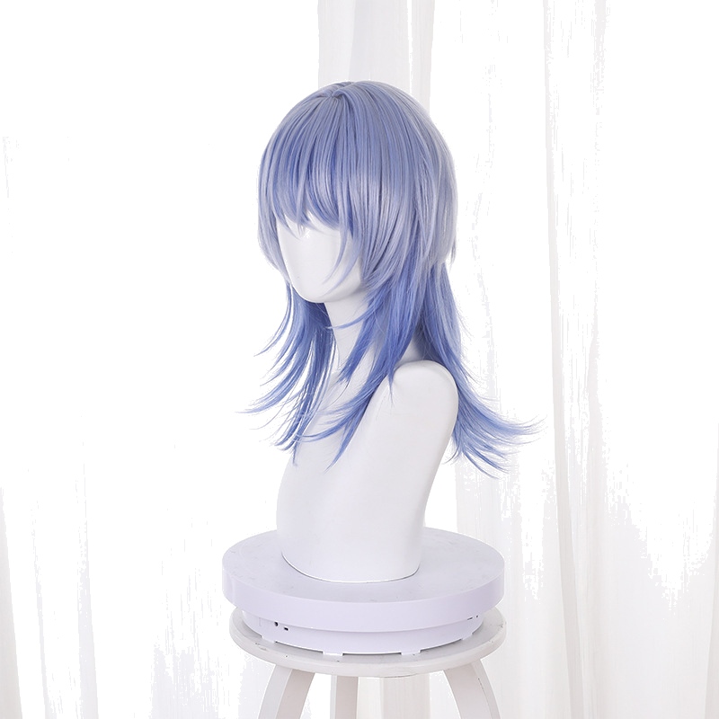 Hecate Gradient Blue Medium-length Flipped Cosplay Wig for Path to Nowhere - 540D