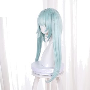 Faruzan Blue-green Clip-in Twin Ponytail Cosplay Wig for Genshin Impact - 539X