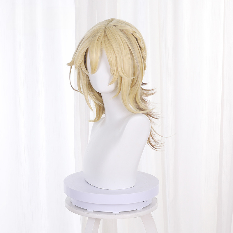 Kaveh Light Blonde Gradient Medium-length Styled Cosplay Wig for Genshin Impact - 539W - Image 2