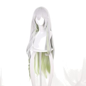 Greater Lord Rukkhadevata Silver Gray Gradient Long Cosplay Wig for Genshin Impact - 539T
