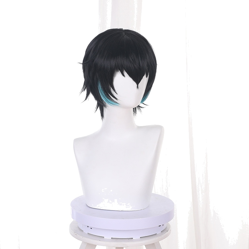 Cinnabar Highlighted Green Short Flipped Cosplay Wig for Path to Nowhere - 540F - Image 2