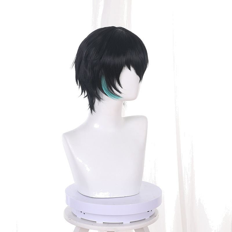 Cinnabar Highlighted Green Short Flipped Cosplay Wig for Path to Nowhere - 540F - Image 3