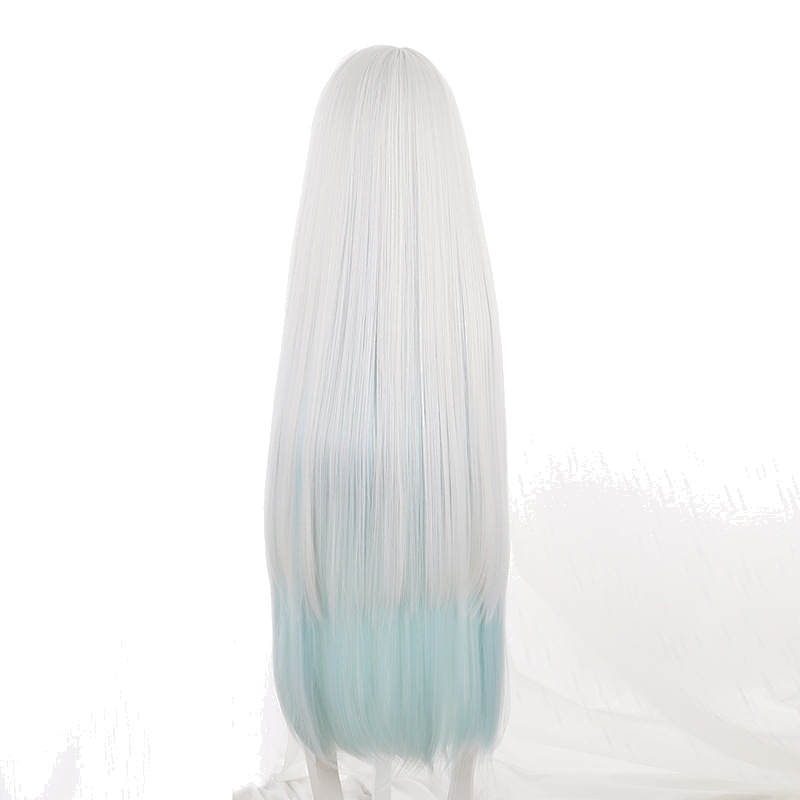 Morgan Gradient Cyan Long Cosplay Wig for Fate/Grand Order - 235QA - Image 4
