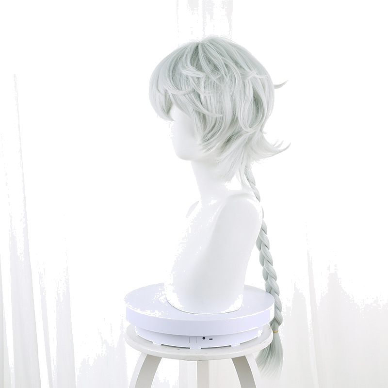 Nikolai Gogol Cyan Braided Styled Cosplay Wig for Bungo Stray Dogs - 409G