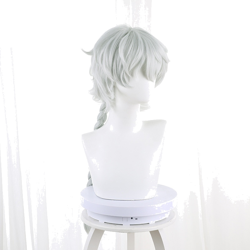 Nikolai Gogol Cyan Braided Styled Cosplay Wig for Bungo Stray Dogs - 409G - Image 2