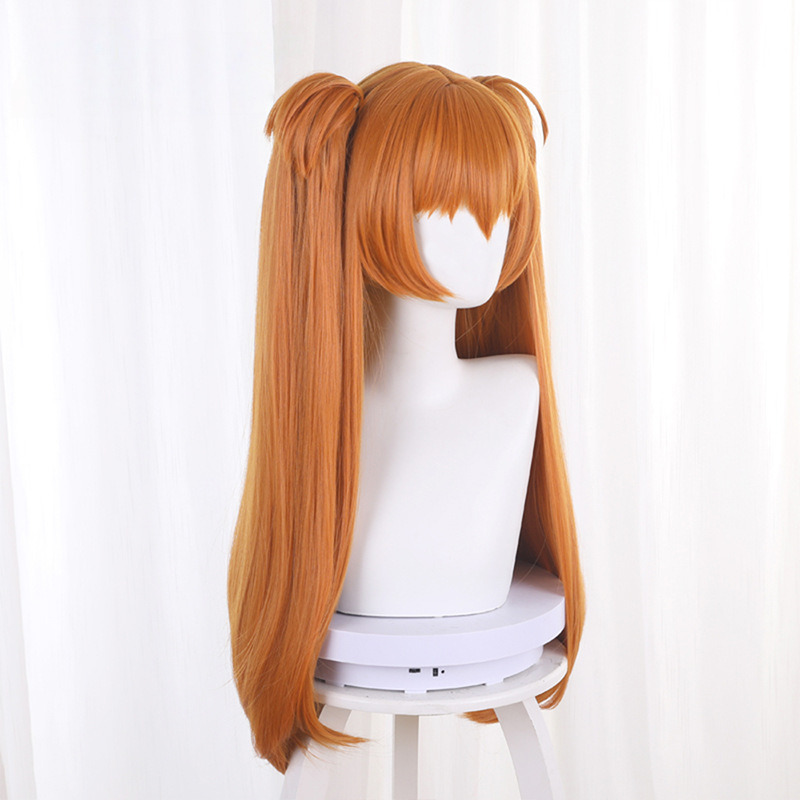 Asuka Langley Muted Orange Ponytail Flipped Styled Cosplay Wig for Neon Genesis Evangelion - 014E - Image 3